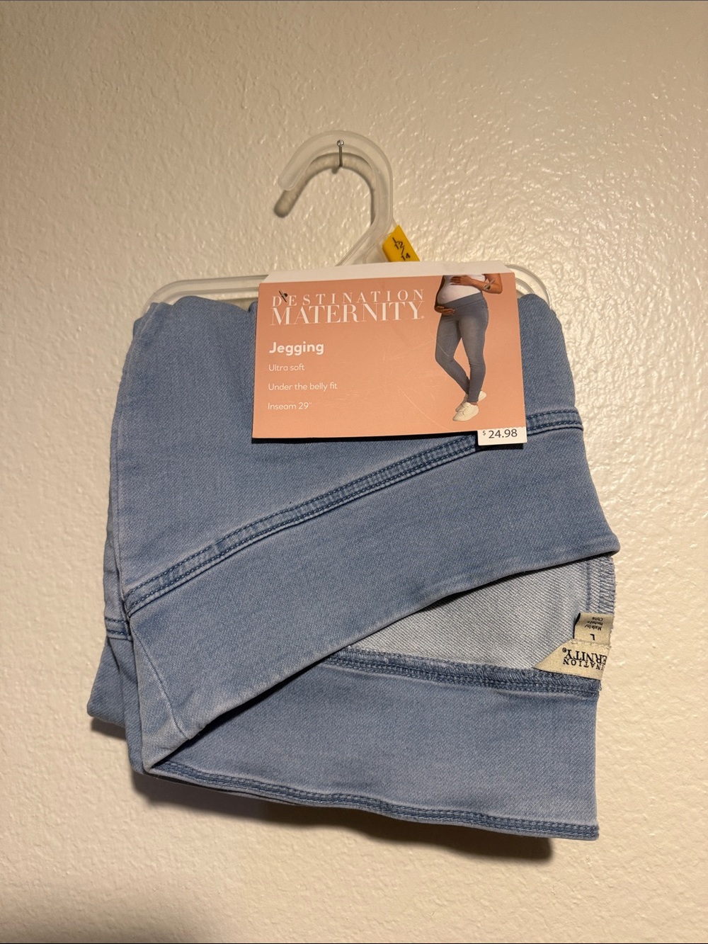 Destination Maternity Light Blue Under-Belly Jeggings